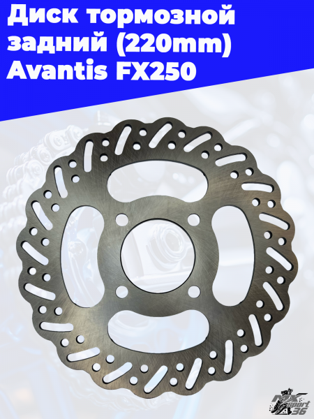 15_диск_тормозной_задний_220mm_Avantis_FX250_3