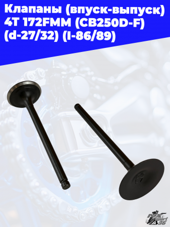 21 клапаны (впуск-выпуск) 4T 172FMM (CB250D-F) (d-27_32) (I-86_89) 3